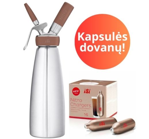 Sifonas iSi NITRO 1 L, su kapsulėmis