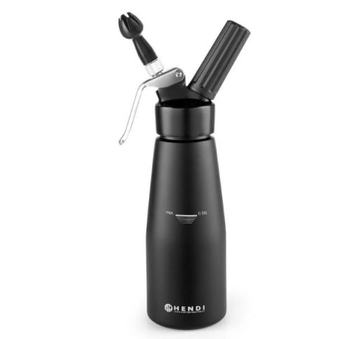 Sifonas griet. 0.5l juodas HENDI
