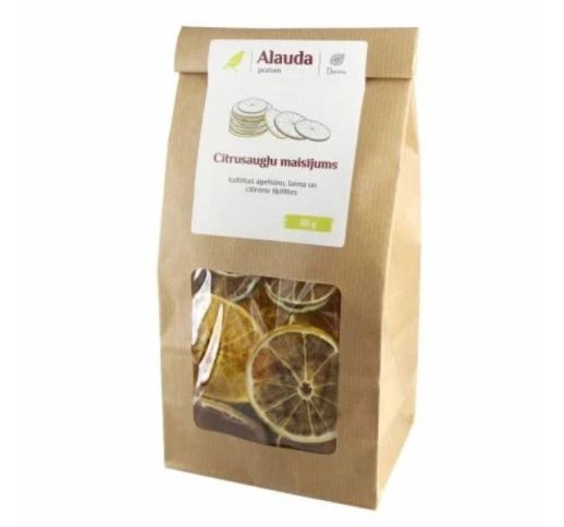 Džiovintų citrusinių vaisių mišinys 80 g