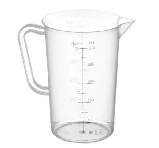 Ąsotis plastikinis su padalomis HENDI 0.5 L
