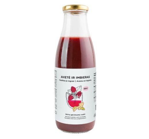Tyrė aviečių ir imbierų BASIC 0,75 l