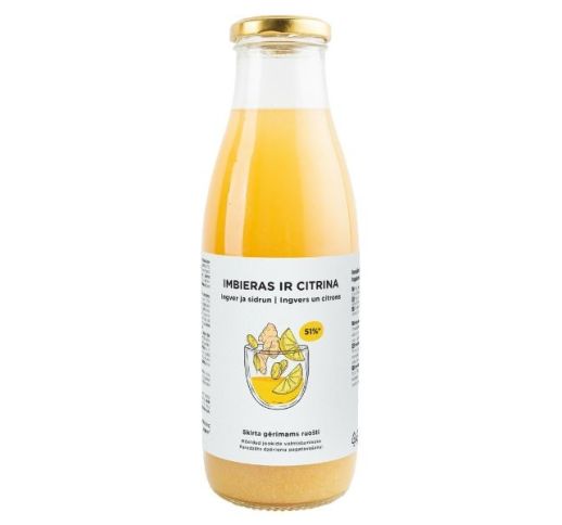 Tyrė imbiero ir citrinos BASIC 0,75 l
