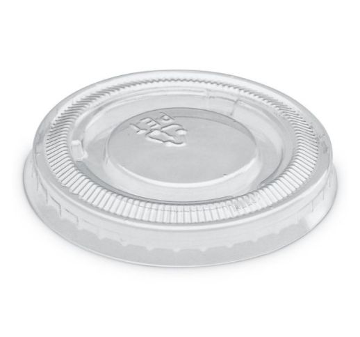Dangteliai PET apvalūs indeliams 60/120ml ( 50 vnt. )