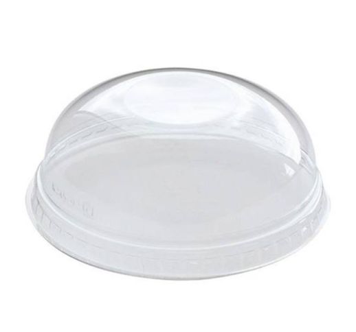 Dangteliai plastmasiniai išgaubti 130 ml indeliui 7,5 cm ( 50 vnt. )