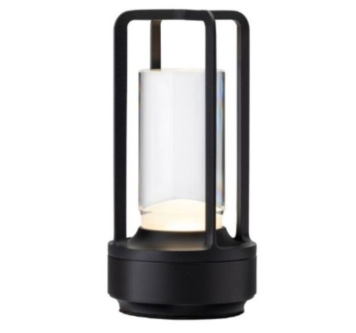 Lempa LED CUBA juoda 17,5 cm