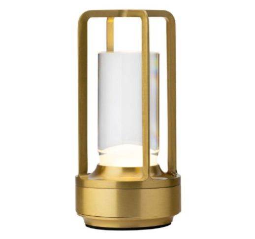 Lempa LED CUBA aukso spalva 17,5 cm