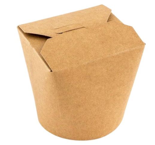 Dėžutės maistui rudos WOK 750 ml ( 50vnt. )