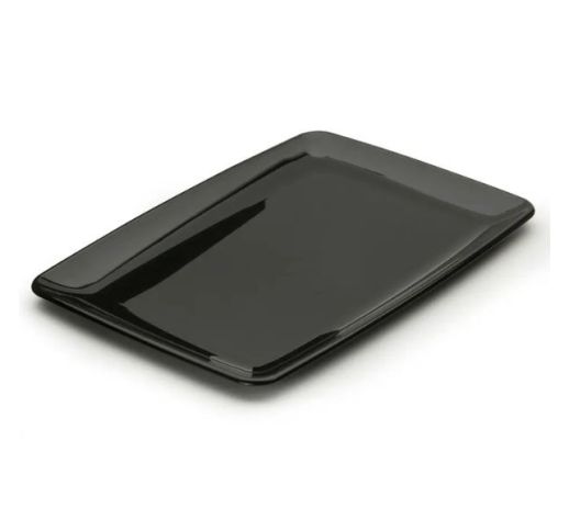 Padėklai plastikiniai stačiakampiai juodi 20x28 cm ( 20 vnt. )