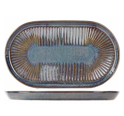 Lėkštė ovali SOLAS BLUE 24x14 cm