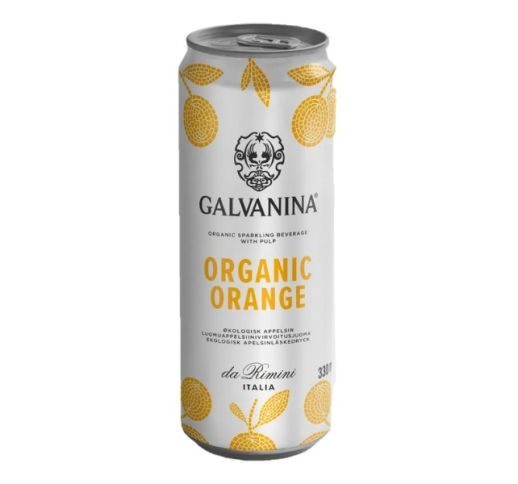 Gazuotas gėrimas apelsinų GALVANINA 330 ml