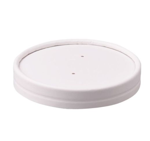 Dangteliai popieriniai balti 9,7 cm 470 ml indeliui ( 25 vnt. )