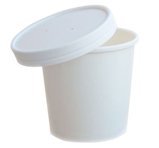 Indeliai popieriniai balti 470 ml ( 25 vnt. )