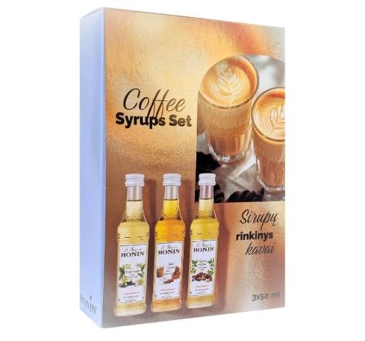 Sirupų rinkinys kavai MONIN 3x50 ml