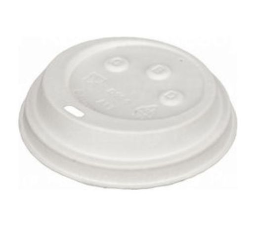 Dangteliai puodeliams popieriniai balti 90 mm (50 vnt.)