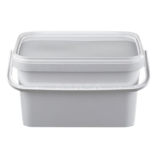 Kibiras su dangteliu baltas, stačiakampis, 2 l