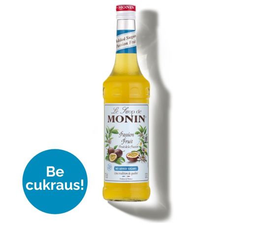 Monin PASIFLORŲ sirupas be pridėtinio cukraus, 0,7 l