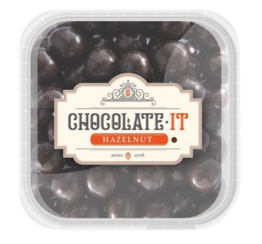 Riešutai lazdyno juodame šokolade 350 g