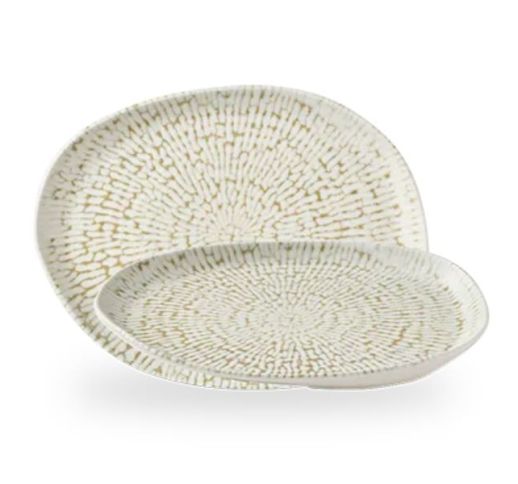 Lėkštė Cascade Organic Taupe 26x20 cm