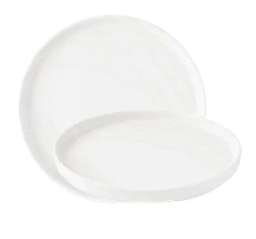 Lėkštė stačiu kraštu Tide White 21 cm