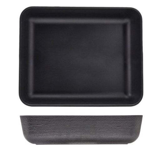 Indas juodas Jute Melamine GN 1/2 8 cm