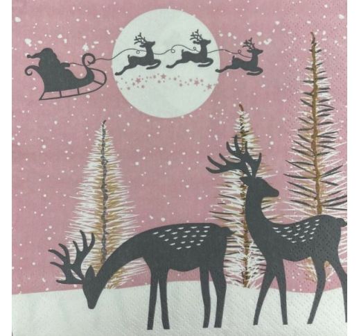 Servetėlės trisluoksnės KALĖDINĖS2 33x33 cm 20 vnt