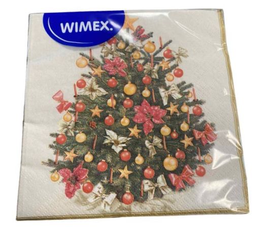 Servetėlės trisluoksnės KALĖDINĖS1 33x33 cm 20 vnt