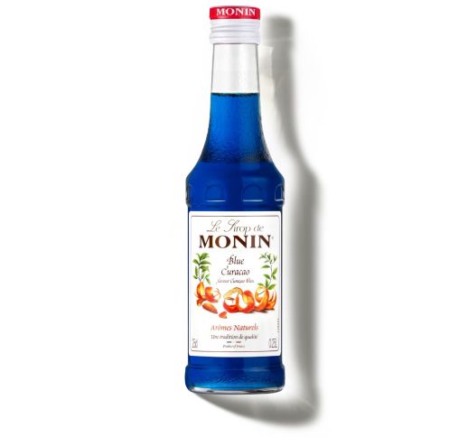 Monin CURACAO BLUE sirupas, 0,25 l