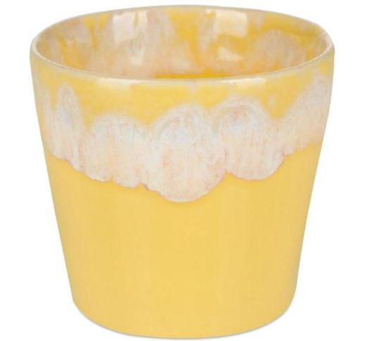 Puodelis be rankenos GRESPRESSO Yellow 90 ml