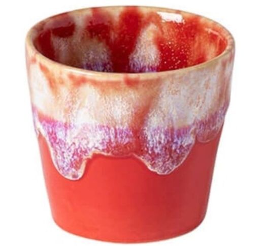 Puodelis be rankenos GRESPRESSO Red 90 ml