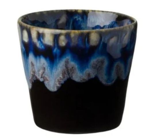 Puodelis be rankenos GRESPRESSO Black 90 ml