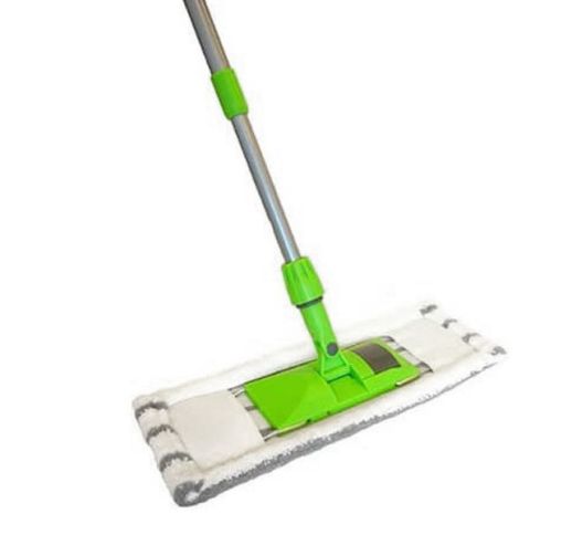 Grindų šepetys su kotu ir dangalu iš mikropluošto 60 cm