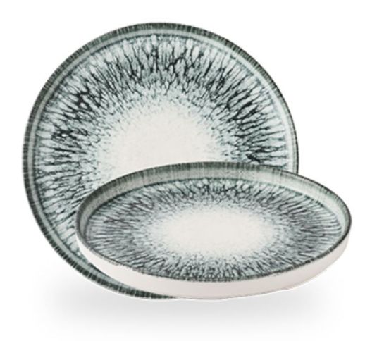 Lėkšte stačiu kraštu Lume Black 21cm