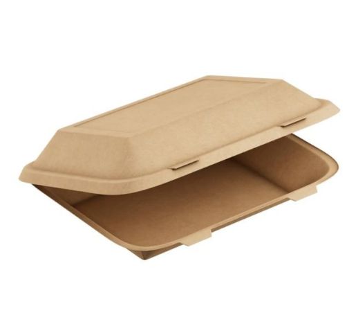 Dėžutės maisto išsinešimui rudos 600 ml 16x11x6 cm ( 20 vnt )