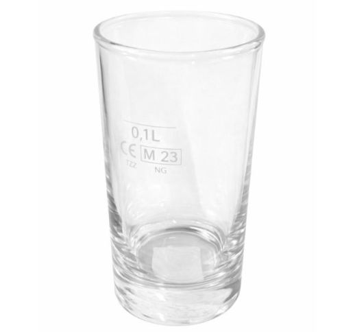 Menzūrėlė stiklinė su patikra, 100 ml