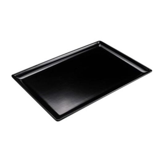 Padėklas melamino juodas 30x20x2 cm