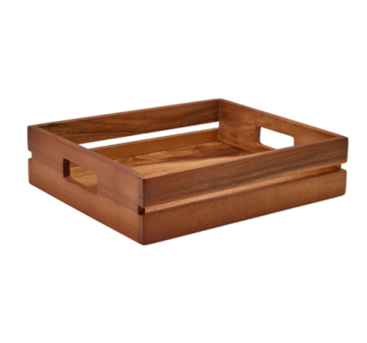 Dėžė medinė, ruda GN 1/2