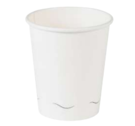 Puodelis popierinis baltas 230 ml (50 vnt.)