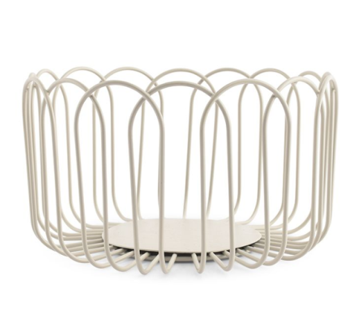 Krepšys metalinis FLORES GREY 19x10cm