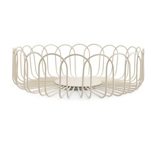 Krepšys metalinis FLORES GREY 26,5x7,5 cm