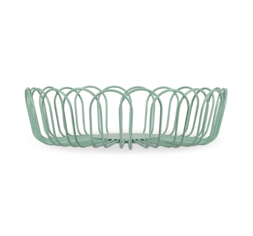 Krepšys metalinis FLORES GREEN 26,5x7,5 cm