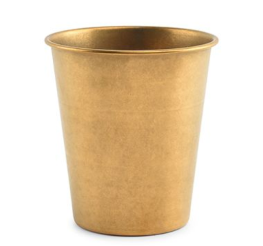 Puodelis metalinis ANTIQUE GOLD 300 ml