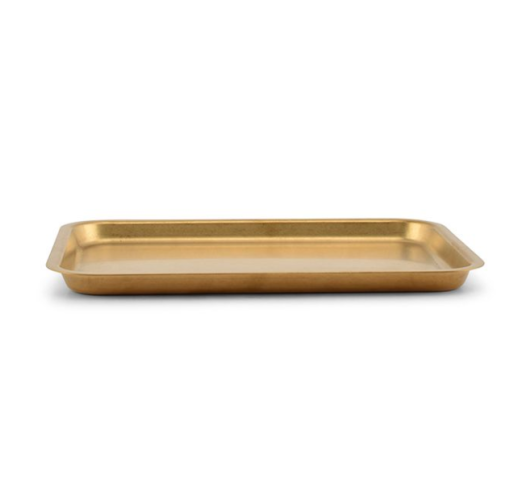 Padėklas metalinis ANTIQUE GOLD 25x18,5 cm