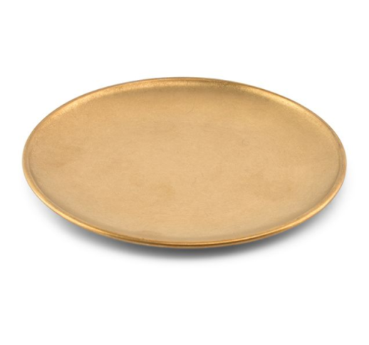 Lėkštė metalinė ANTIQUE GOLD 17 cm