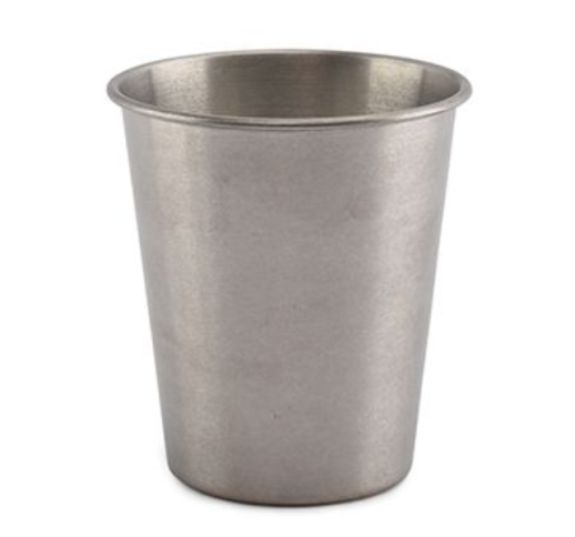 Puodelis metalinis ANTIQUE SILVER 300 ml