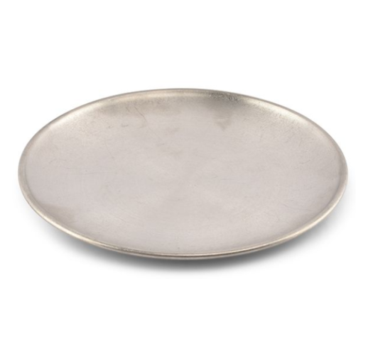 Lėkštė metalinis ANTIQUE SILVER 17 cm