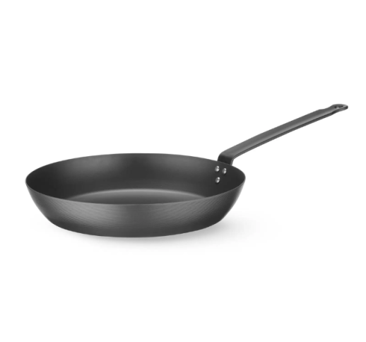 Keptuvė indukcinė iš anglies plieno, su metaline rankena 30,6/5,3 cm