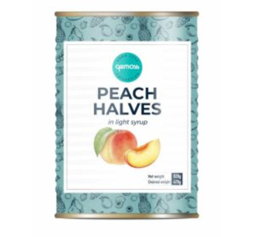 Persikų puselės konservuotos 2600/1535 g