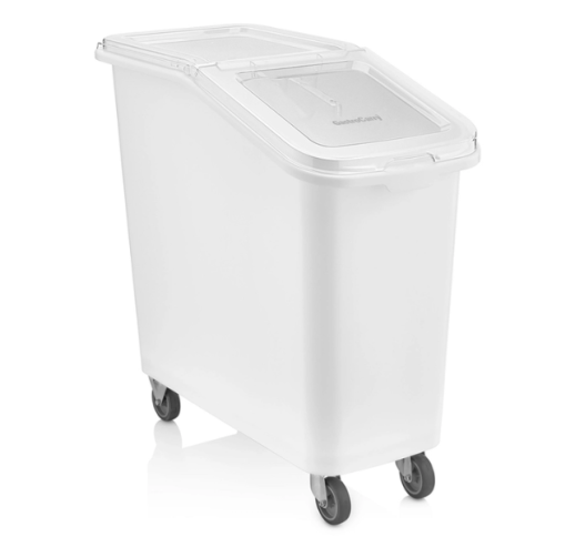 Dėžė maistui, plastikinė su dangčiu, ant ratukų 82 l