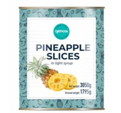 Ananasų žiedai konservuoti 3050/1795 g