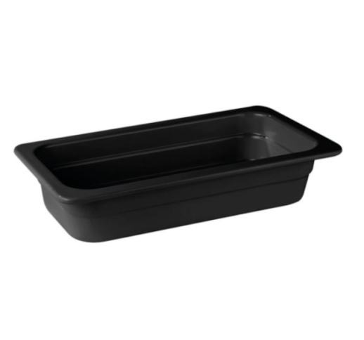Indas plastikinis, juodas GN1/3x100 mm